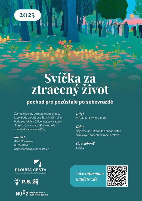 Svíčka za ztracený život v Hradci Králové