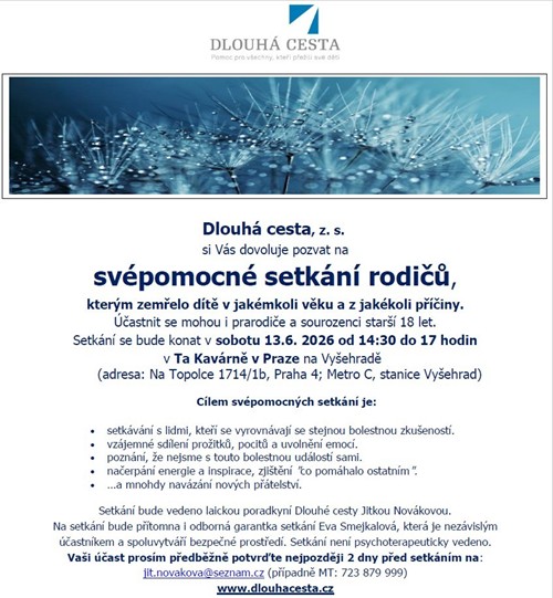 SVÉPOMOCNÉ SETKÁNÍ Praha