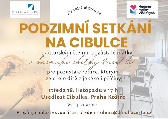Setkání s autorským čtením na Cibulce